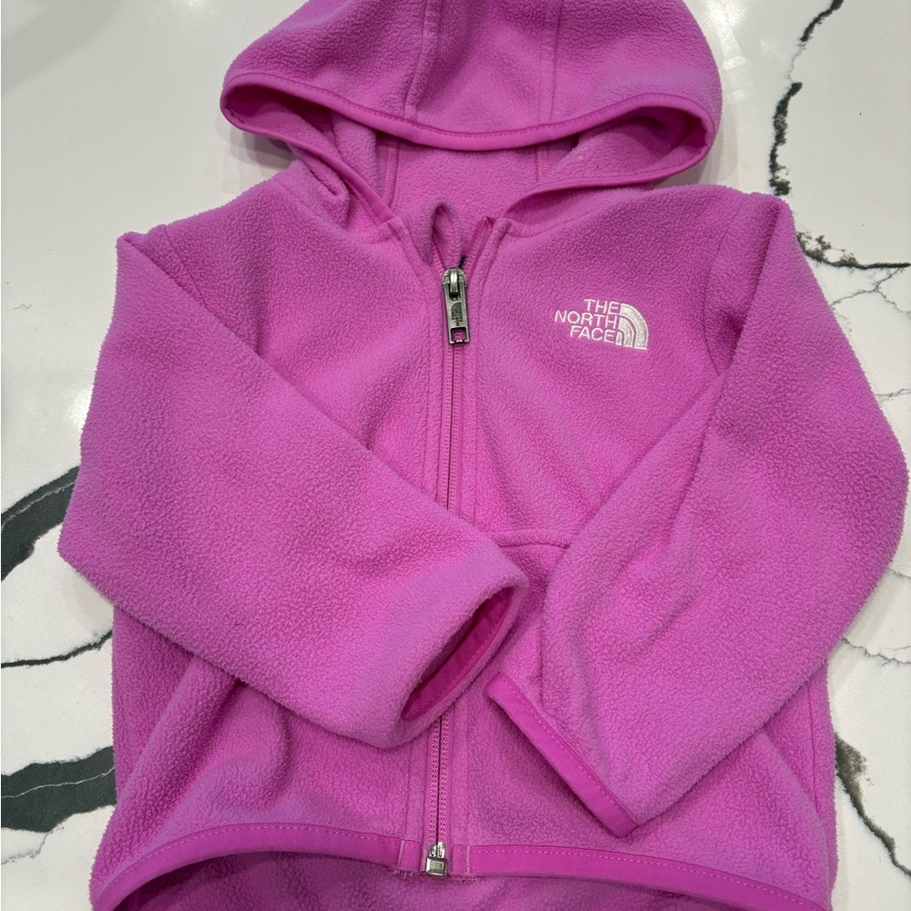 The North Face | Magenta Fleece Hoodie Zippy